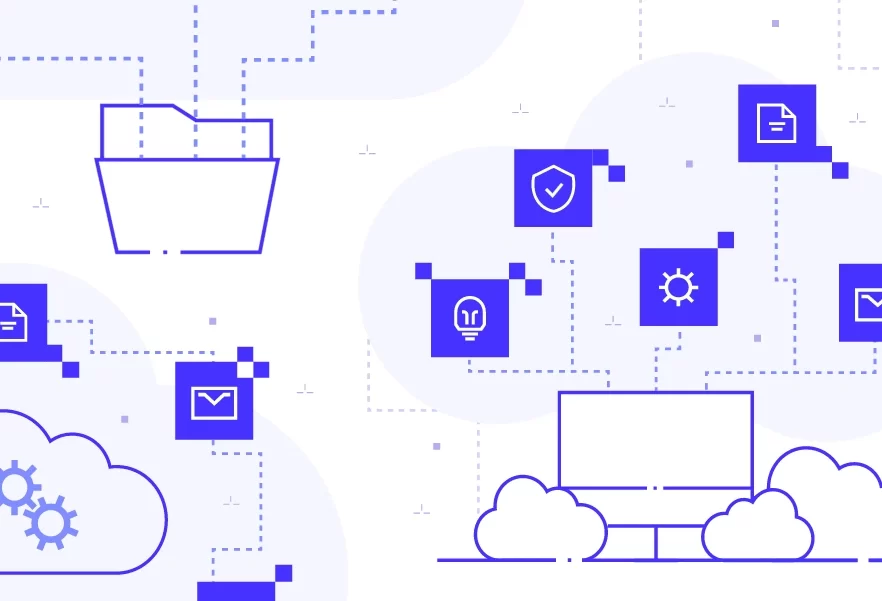 Visual representation of Azure cloud migration and infrastructure control