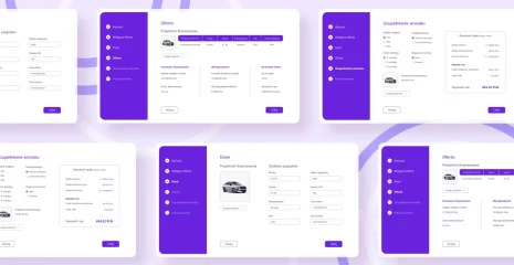 Vehicle details entry form for a leasing offer in the banking channel